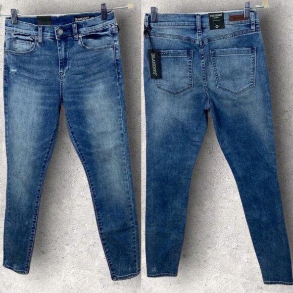 NWT Blank NYC Bond Mid Rise Skinny Jeans Size 27 New With Tags Denim Minimal - Picture 2 of 15